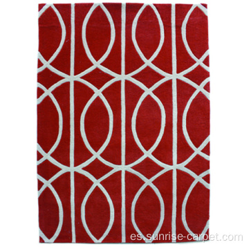 Hand Tufted alfombra con diseño de geometría